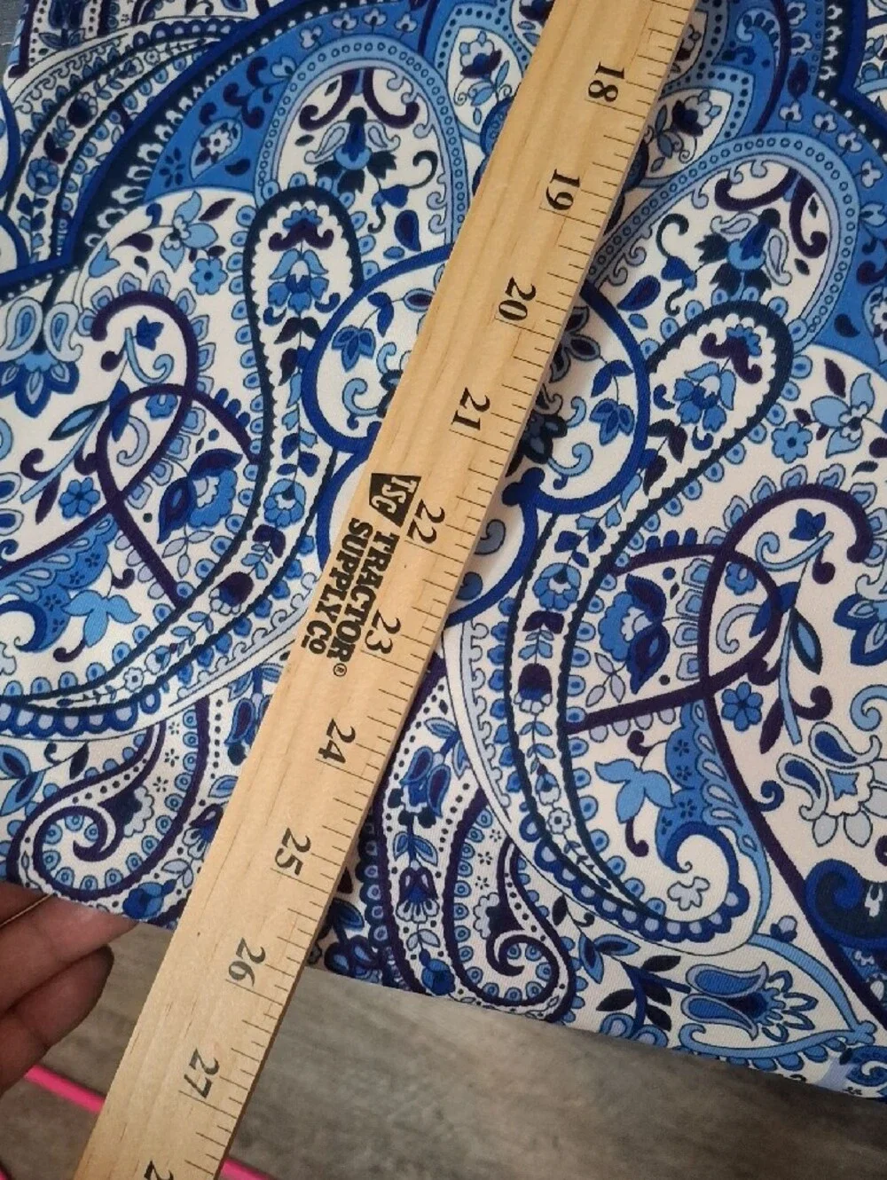 BOLD Elements Blue Paisley Print Pencil Skirt Size XXL